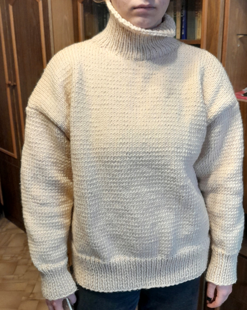 свитер спицами