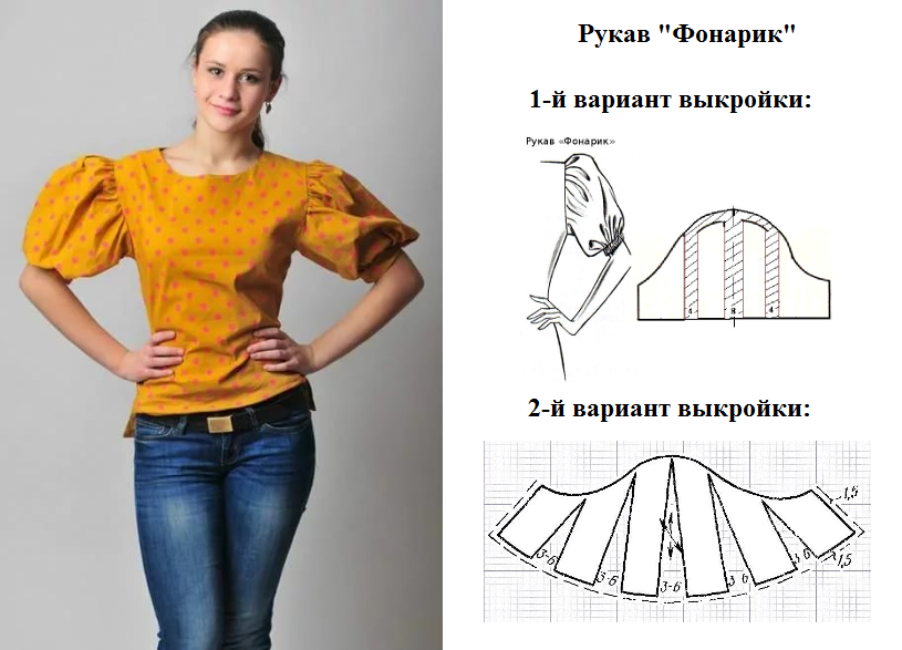 рукава фонарики