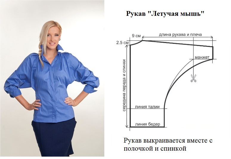 рукав летучая мышь